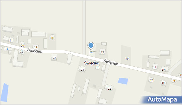 Święciec, Święciec, 16, mapa Święciec