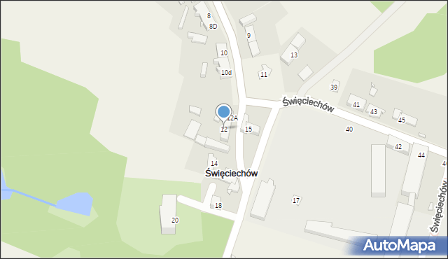Święciechów, Święciechów, 12, mapa Święciechów
