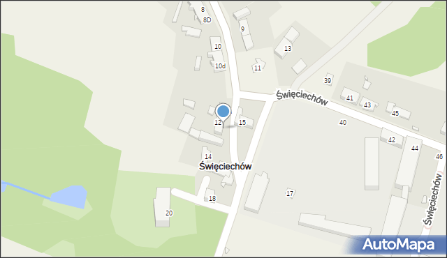 Święciechów, Święciechów, 12B, mapa Święciechów