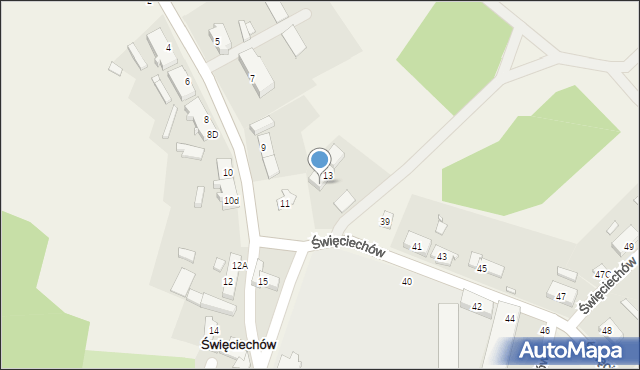 Święciechów, Święciechów, 13A, mapa Święciechów