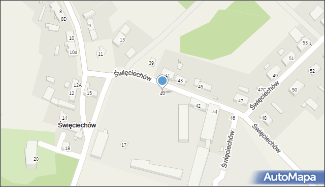 Święciechów, Święciechów, 40, mapa Święciechów