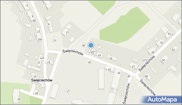 Święciechów, Święciechów, 41B, mapa Święciechów