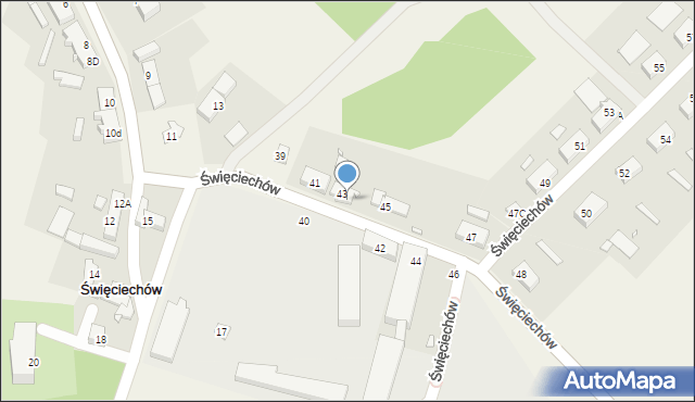 Święciechów, Święciechów, 43A, mapa Święciechów