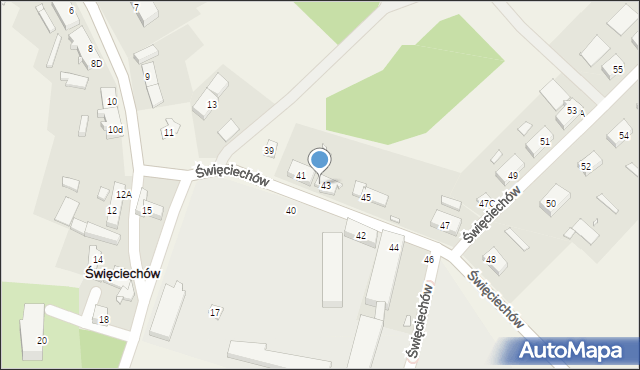 Święciechów, Święciechów, 43B, mapa Święciechów