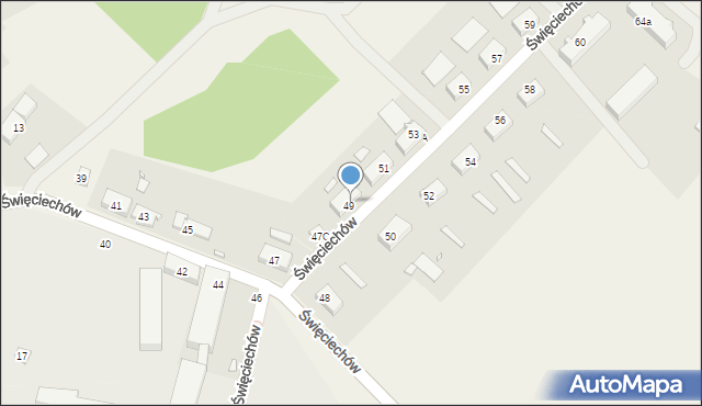 Święciechów, Święciechów, 49B, mapa Święciechów