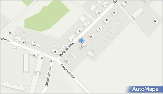 Święciechów, Święciechów, 50, mapa Święciechów