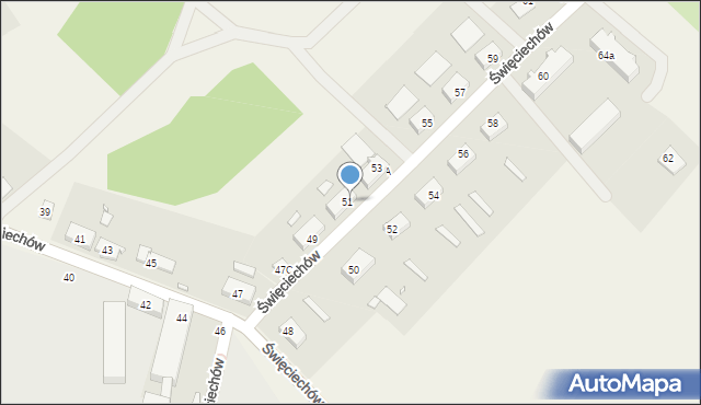 Święciechów, Święciechów, 51A, mapa Święciechów