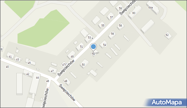 Święciechów, Święciechów, 52, mapa Święciechów