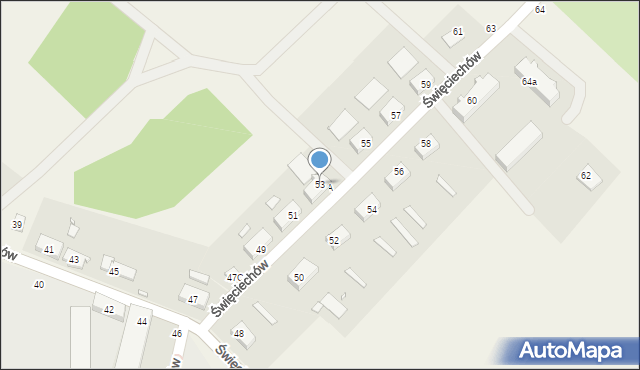 Święciechów, Święciechów, 53, mapa Święciechów