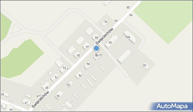 Święciechów, Święciechów, 58, mapa Święciechów