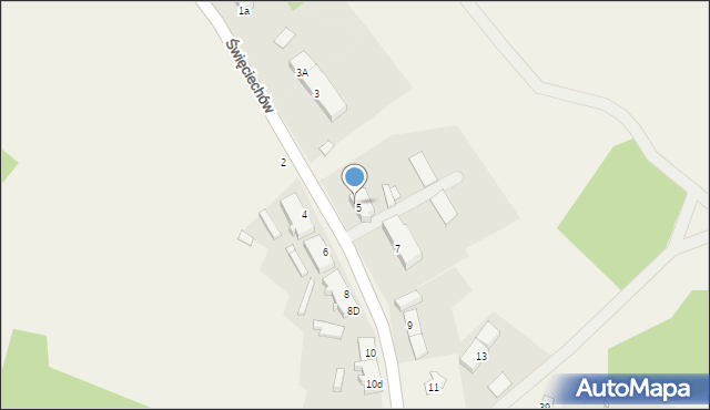 Święciechów, Święciechów, 5A, mapa Święciechów