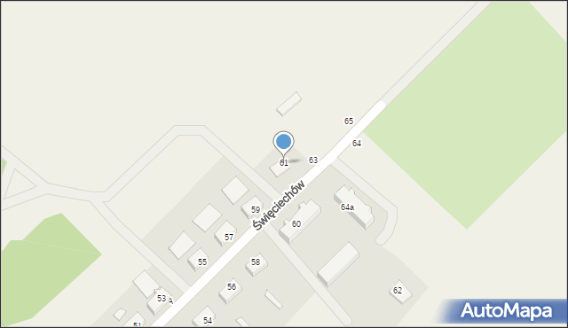 Święciechów, Święciechów, 61, mapa Święciechów