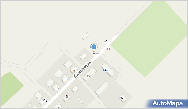Święciechów, Święciechów, 63, mapa Święciechów