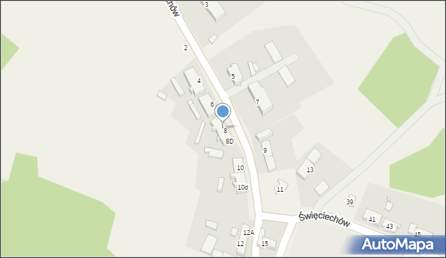Święciechów, Święciechów, 8B, mapa Święciechów