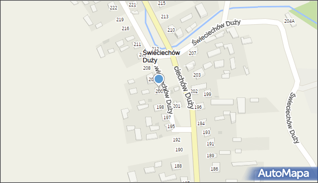 Świeciechów Duży, Świeciechów Duży, 200, mapa Świeciechów Duży