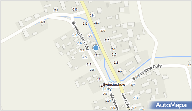 Świeciechów Duży, Świeciechów Duży, 221, mapa Świeciechów Duży