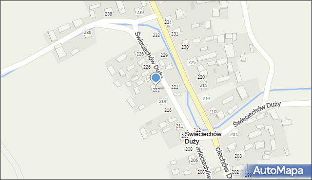 Świeciechów Duży, Świeciechów Duży, 222, mapa Świeciechów Duży