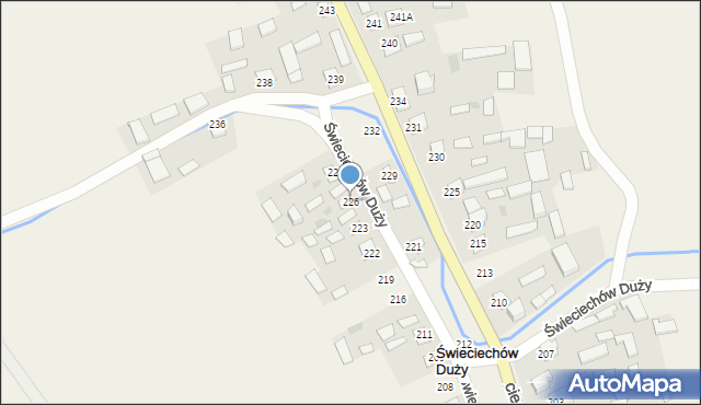 Świeciechów Duży, Świeciechów Duży, 226, mapa Świeciechów Duży
