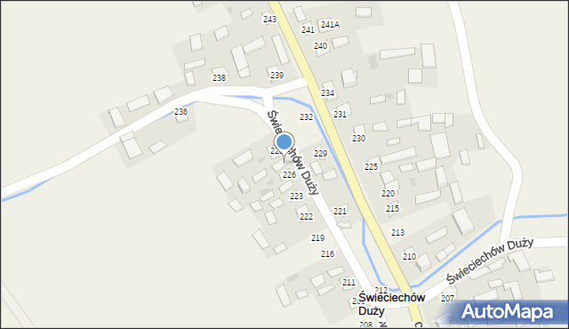 Świeciechów Duży, Świeciechów Duży, 227, mapa Świeciechów Duży