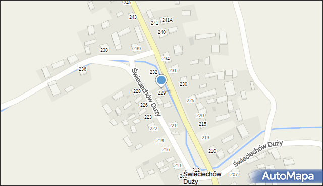 Świeciechów Duży, Świeciechów Duży, 229, mapa Świeciechów Duży