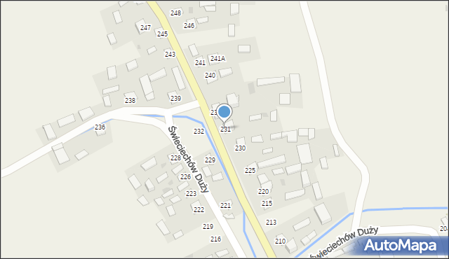 Świeciechów Duży, Świeciechów Duży, 231, mapa Świeciechów Duży