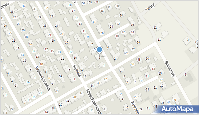 Święciechowa, św. Maksymiliana Marii Kolbego, 3, mapa Święciechowa