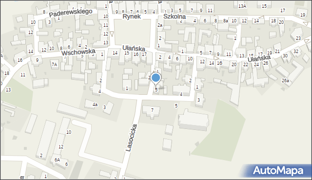 Święciechowa, św. Marka, 5, mapa Święciechowa