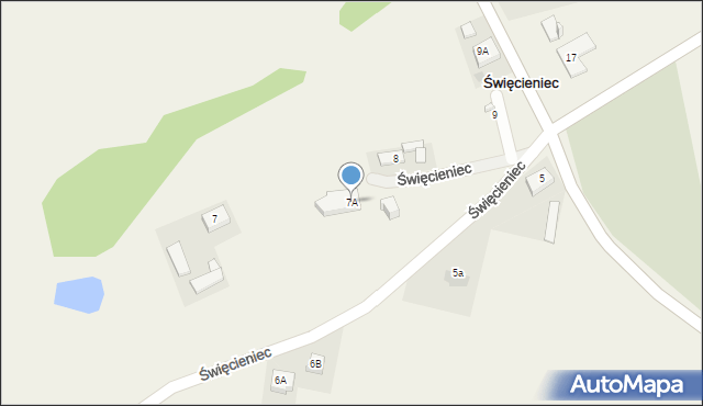 Święcieniec, Święcieniec, 7A, mapa Święcieniec