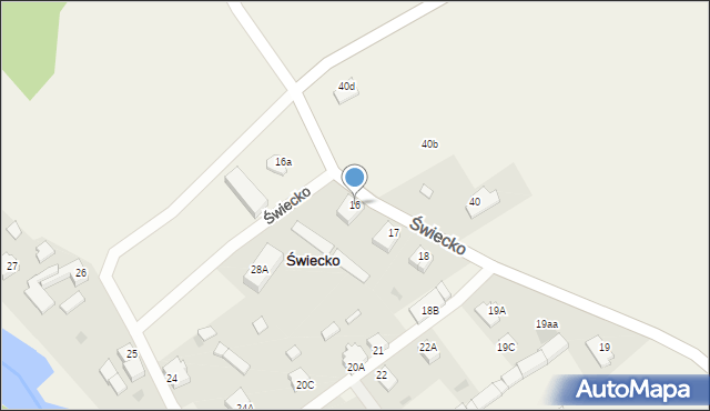 Świecko, Świecko, 16, mapa Świecko