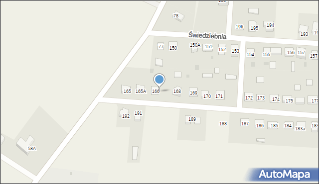 Świedziebnia, Świedziebnia, 167, mapa Świedziebnia