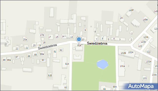 Świedziebnia, Świedziebnia, 91a, mapa Świedziebnia