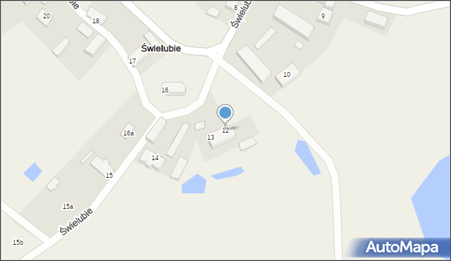 Świelubie, Świelubie, 12, mapa Świelubie