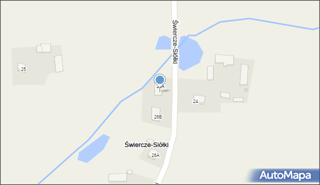 Świercze-Siółki, Świercze-Siółki, 25B, mapa Świercze-Siółki