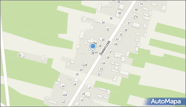 Świerczek, Świerczek, 26, mapa Świerczek