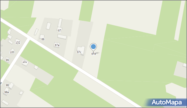 Świerczek, Świerczek, 67d, mapa Świerczek