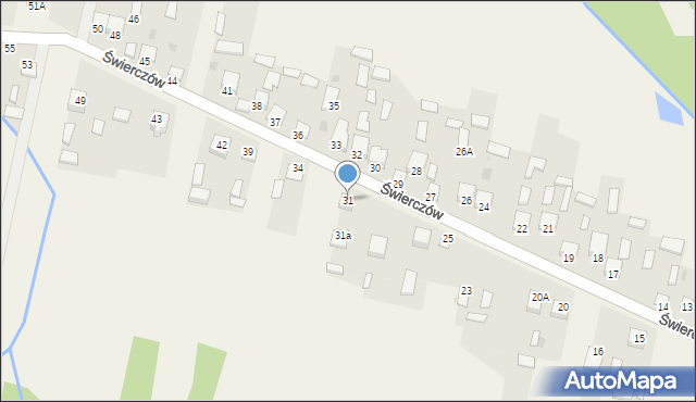 Świerczów, Świerczów, 31, mapa Świerczów