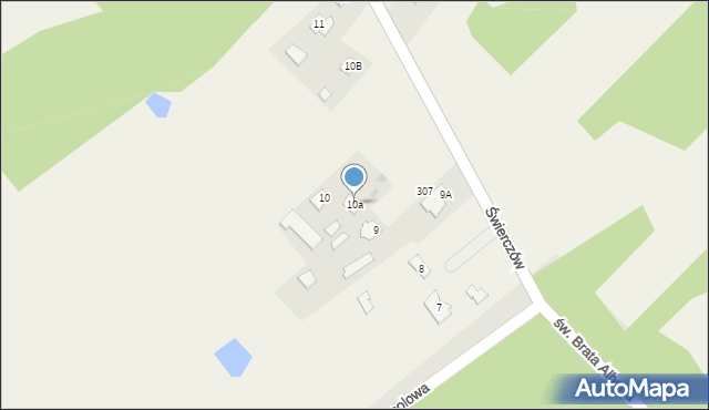 Świerczów, Świerczów, 10a, mapa Świerczów