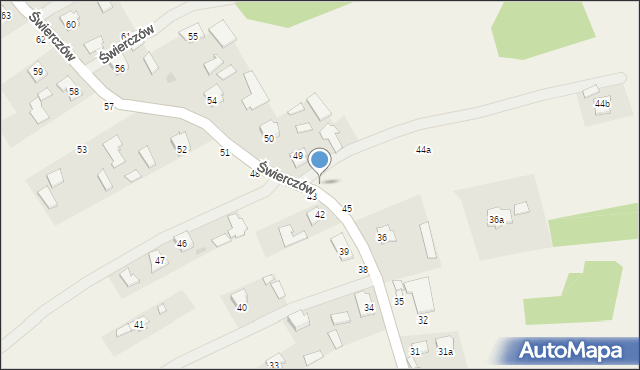 Świerczów, Świerczów, 44, mapa Świerczów