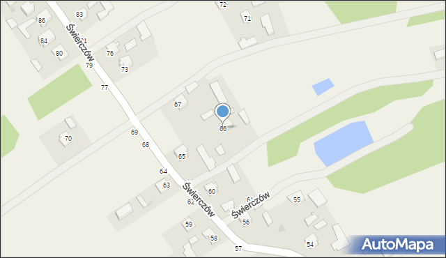Świerczów, Świerczów, 66, mapa Świerczów