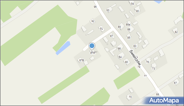 Świerczów, Świerczów, 87A, mapa Świerczów