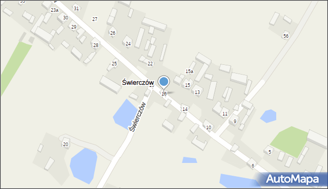 Świerczów, Świerczów, 16, mapa Świerczów