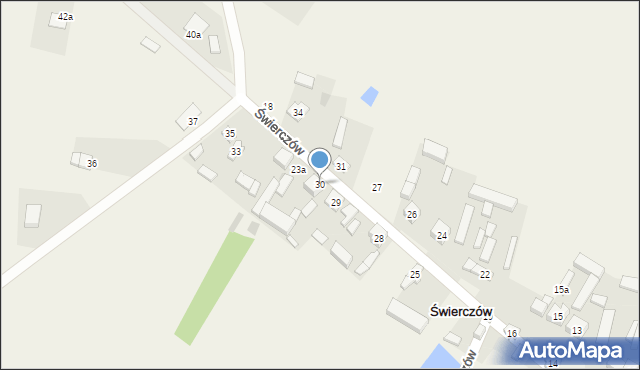 Świerczów, Świerczów, 30, mapa Świerczów