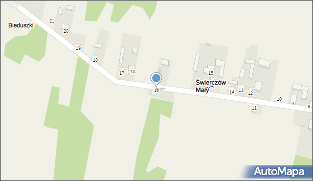 Świerczów Mały, Świerczów Mały, 16, mapa Świerczów Mały