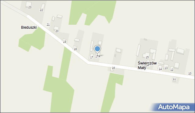 Świerczów Mały, Świerczów Mały, 17A, mapa Świerczów Mały