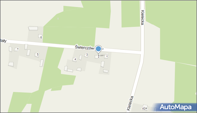Świerczów Mały, Świerczów Mały, 2, mapa Świerczów Mały