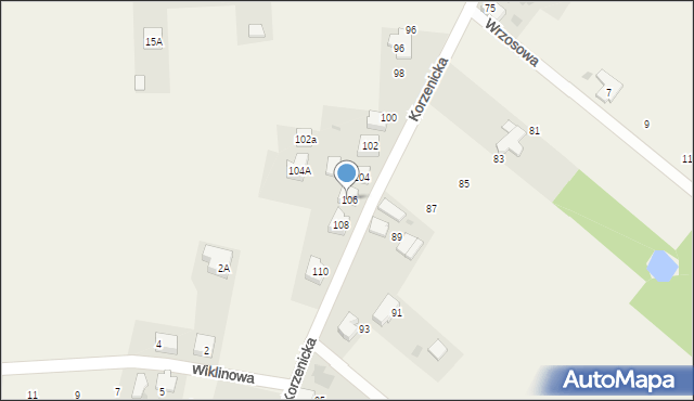 Świerczyniec, Świerczyniec, 106, mapa Świerczyniec