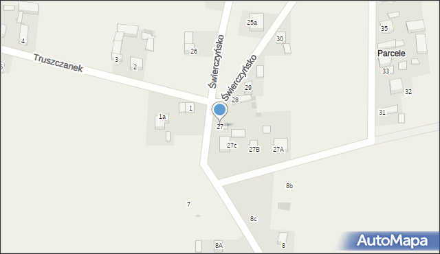 Świerczyńsko, Świerczyńsko, 27, mapa Świerczyńsko
