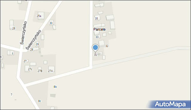Świerczyńsko, Świerczyńsko, 31, mapa Świerczyńsko