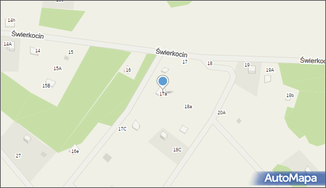 Świerkocin, Świerkocin, 17a, mapa Świerkocin
