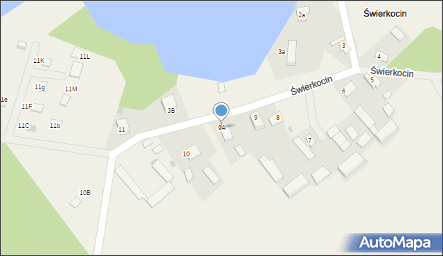 Świerkocin, Świerkocin, 9A, mapa Świerkocin